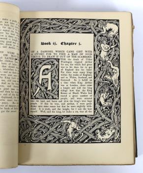 Malory, Sir Thomas - The Birth Life and Acts of King Arthur of his Knights of the Round Table....With an introduction by Professor Rhys and embellished with many original designs by Aubrey Beardsley. (the 2nd Beardsley e